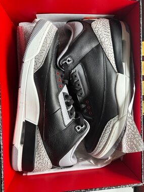 Air Jordan 3 Retro black/fire red-cement grey
